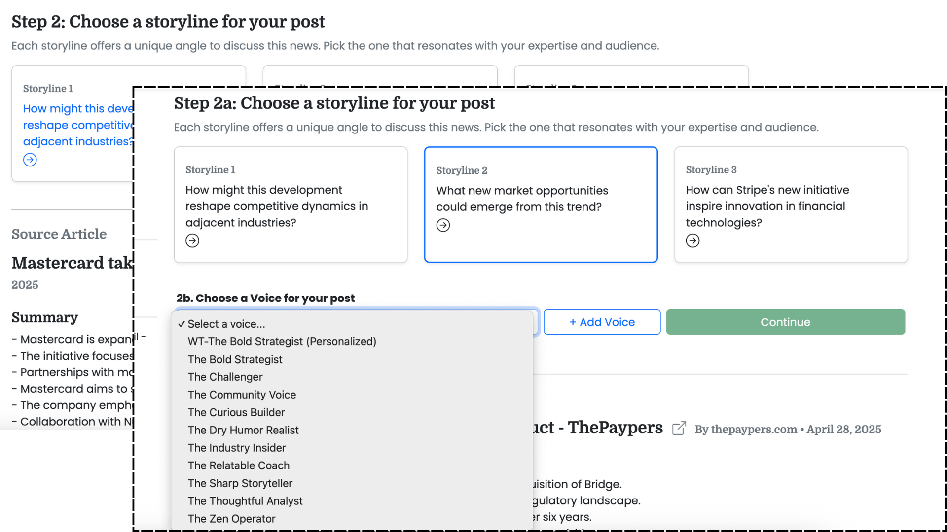 Get AI to write the Linkedin post in your own style